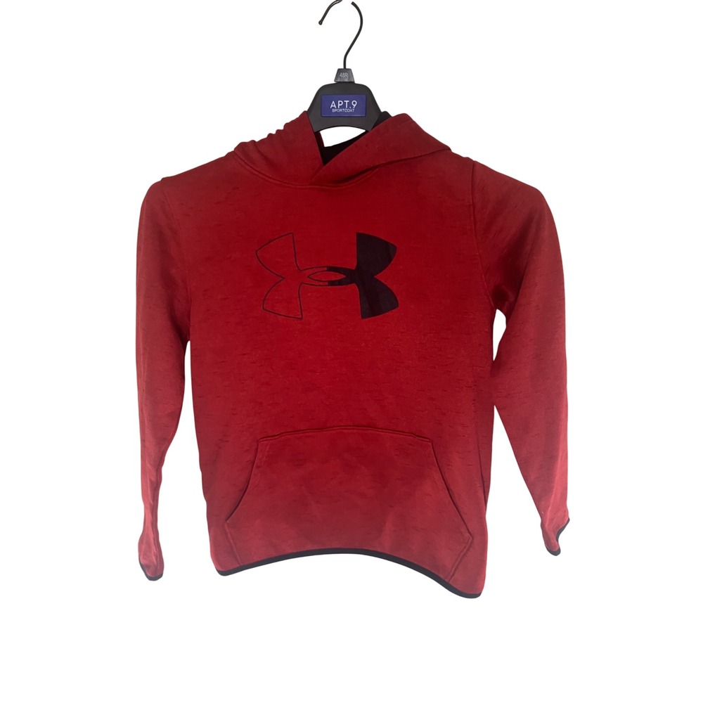 Under Armour YXL‎ Red ColdGear Pullover Hoodie Long Sleeve Top Kids